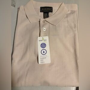 (2 for $20) Men's Beige Polo Shirt NWT